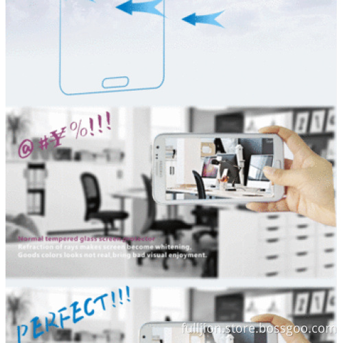 9H 0.2mm 2.5D curved round angle tempered-glass screen protector for Samsung Galaxy S5